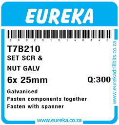 T7B210 - Set Screw & Nut -T7B210_Label_T